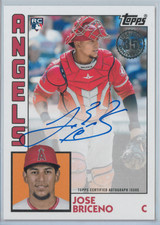 2019 Topps 1984 Topps 35th Anniversary Auto RC Jose Briceno #84R-JB Angels