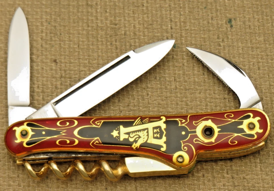 Винтажный нож премиум-класса из нержавеющей стали СДЕЛАНО В ГЕРМАНИИ - ANHEUSER BUSCH со Stanhope - Изображение 3 из 4