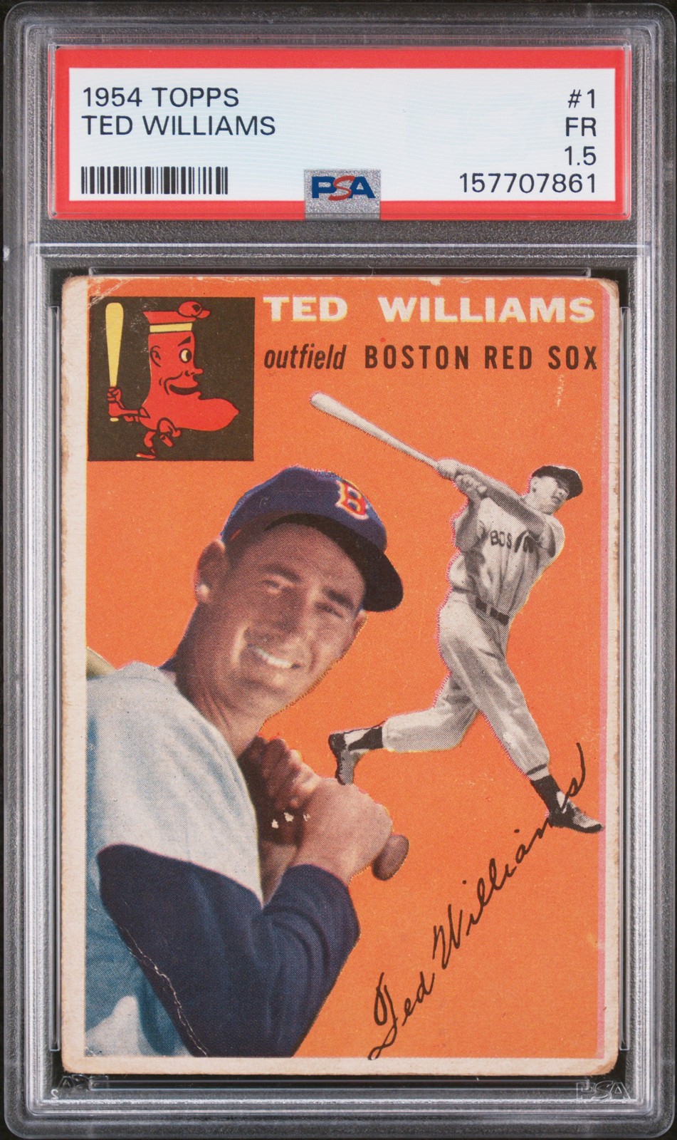 1954 TOPPS #1 TED WILLIAMS PSA 1.5