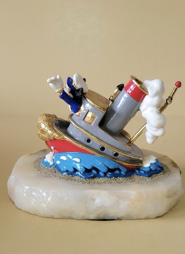 RON LEE Disney 1994 "Rimorchiatore Topolino" Edizione Limitata Base Onice - Foto 5 di 6