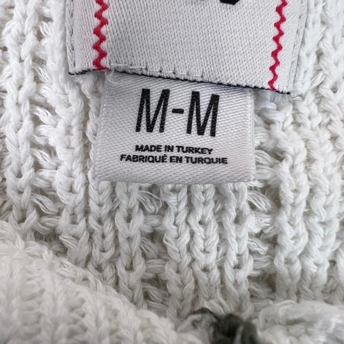 BDG Urban Outfitters Sweater Knit Colorblock White Beige V Neck Medium READ - Picture 2 of 12