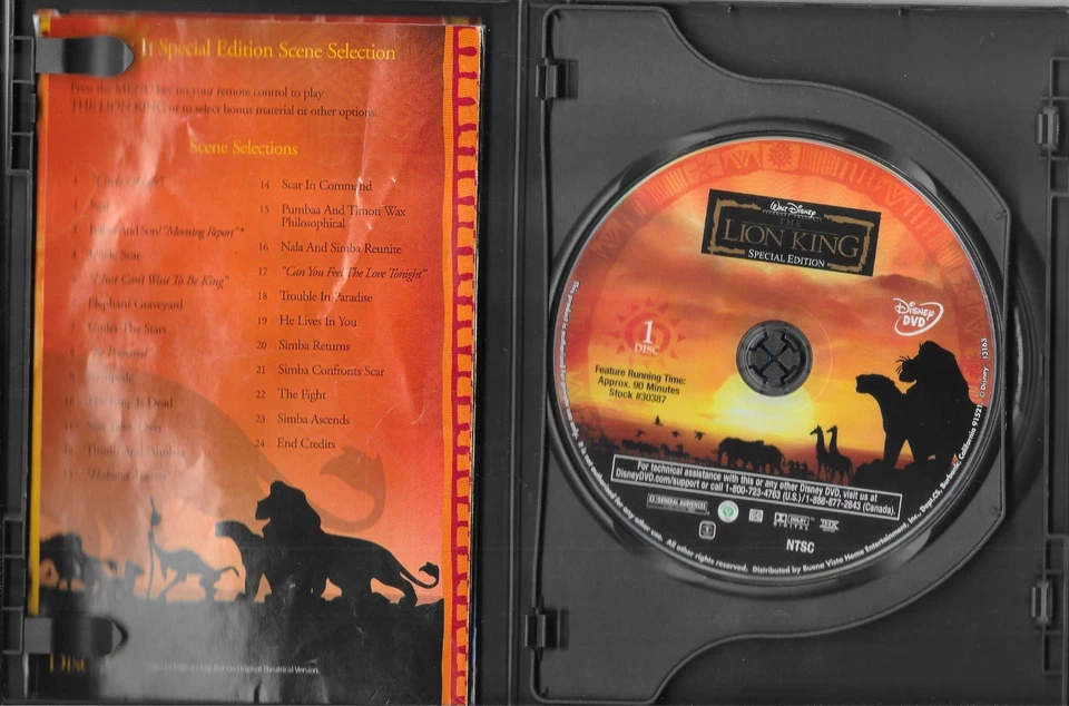 DISNEY-THE LION KING-2 DVD SET-2003-SLIPCOVER-ENGLISH/FRENCH-FREE SHIP IN CANADA - Image 2 of 4