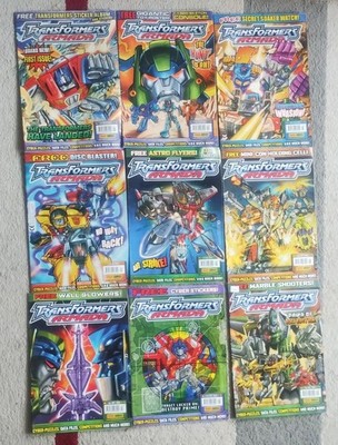 Transformers Armada Panini Comics complete run 1-9 no gifts 2003