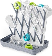 SpaceAid Baby Bottle Drying Rack with 20 Hooks, Space Saving Kitchen Bottles