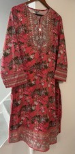 Pakistani Embroidered Long Shirt with Long Sleeves. Size Medium Brand New .