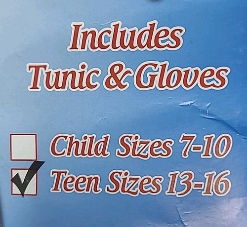 Teen Kool-Aid Guy Halloween Costume Size 13-16 Red Tunic & Gloves Complete NEW - Picture 4 of 8