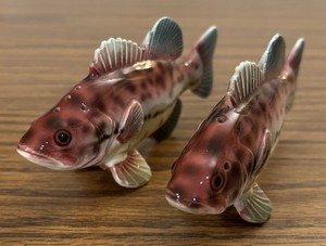 ソルト＆ペッパー　魚　さかな　ビンテージ　フィギュリン　ラバードール Vintage Salt and Pepper Shakers Japan | eBay