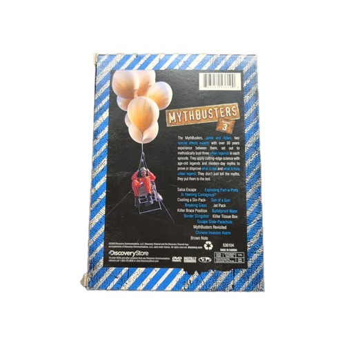 Mythbusters Season Three DVD 2008 Complete 3-Disc Box Set Discovery Channel OOP - Picture 2 of 9