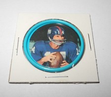 Pin moneda fútbol Salada 1962 #119 Y.A. Tittle New York Giants casi como nuevo