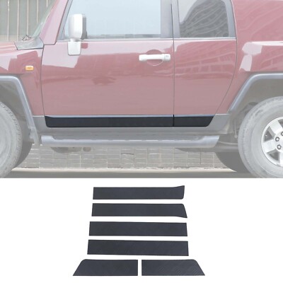 Aluminum Alloy Black Body Door Side Molding Trim For Toyota FJ Cruiser 2007-2021