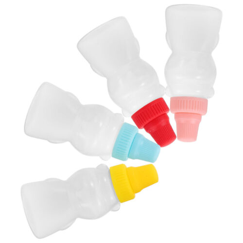 4 Pcs Sauce Bottle Condiment Squeeze Tomato Ketchup Bottles