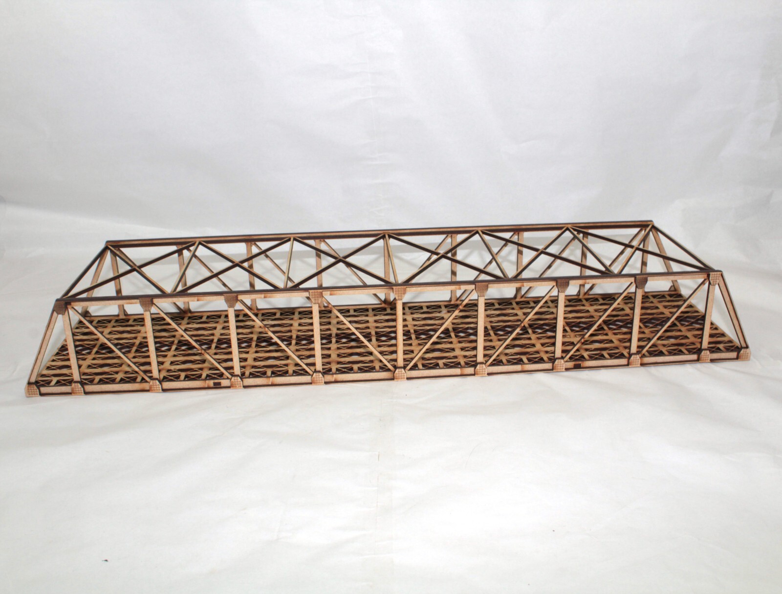 Model Railway Girder Bridge 00 Gauge Twin Track MDF 590mm assembled eBay