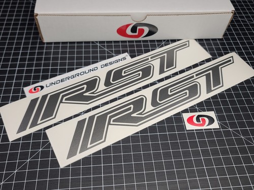 Calcomanías RST (2pk) calcomanías calcomanías para guardabarros de cabecera de camión deportivo de rally para Silverado Tahoe - Imagen 23 de 25