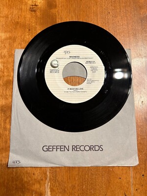 RARE Madness Promo 7'' 45 Record It Must Be Love Geffen 7-29562 1981 SKA NM!