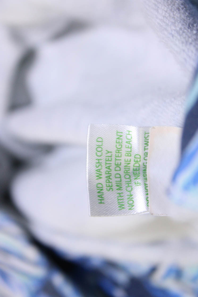 Lily Pulitzer Womens Cotton Abstract Spotted Scoop Neck Dress Blue Size