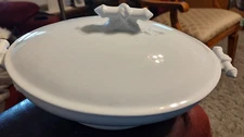 White John Maddock & Sons Antique Ironstone Cable and Ring Covered Tureen