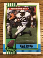 Blair Thomas RC 1990 Topps New York Jets #448   *4154*