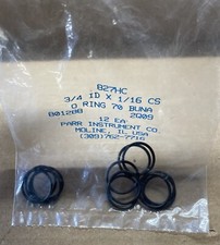Parr O-Ring, 827HC, Buna 3/4ID x 1/16 CS, 801288, New, Pk of 12