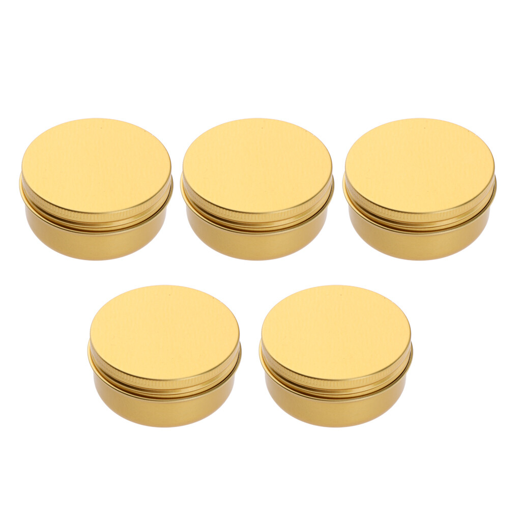 24 Runde Aluminium-Blechdosen Mit Schraubverschluss - 60 Ml, 6,8x2,5 Cm, Für Kosmetik, Salben & Tee