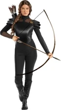 Women`s Katniss Everdeen Costume Adult Hunger Games Bodysuit Halloween S - 3XL