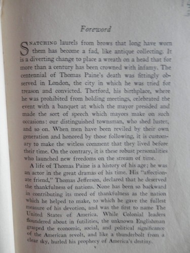 THOMAS PAINE: PROPHET UND MÄRTYRER DER DEMOKRATIE von Mary Agnes Best 1927, HC GC - Bild 7 von 13