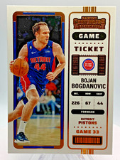 2022-23 Panini Contenders Basketball Bronze Game Ticket Bojan Bogdanovic #29