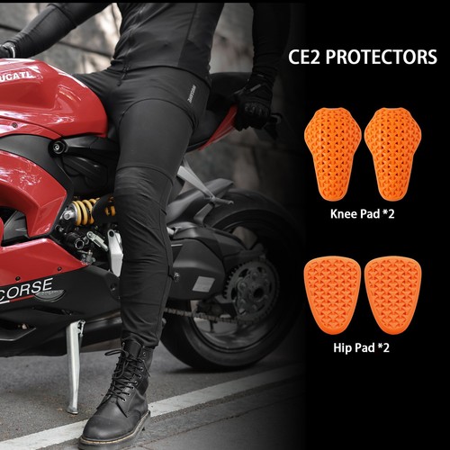 WOSAWE New Motorcycle Trousers Fall-resistant Riding Pants Removable Soft Pads - Picture 8 of 13