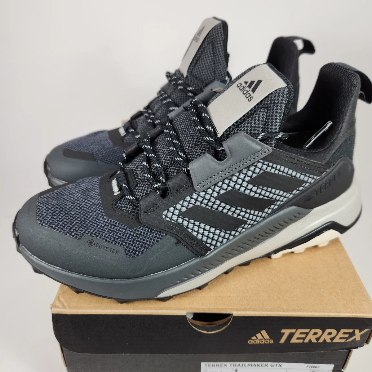 adidas Gore Tex Terrex Trailmaker GTX Sz Men s 8 Womens 9.5 Black Grey Hiking