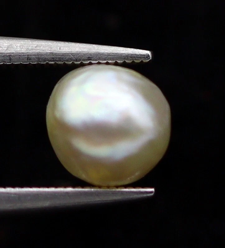 0.91 Ct Natural Basra Pearl 5 x 4 mm Round Mix Shape No Nucleus Loose Gemstone - Image 2 of 4