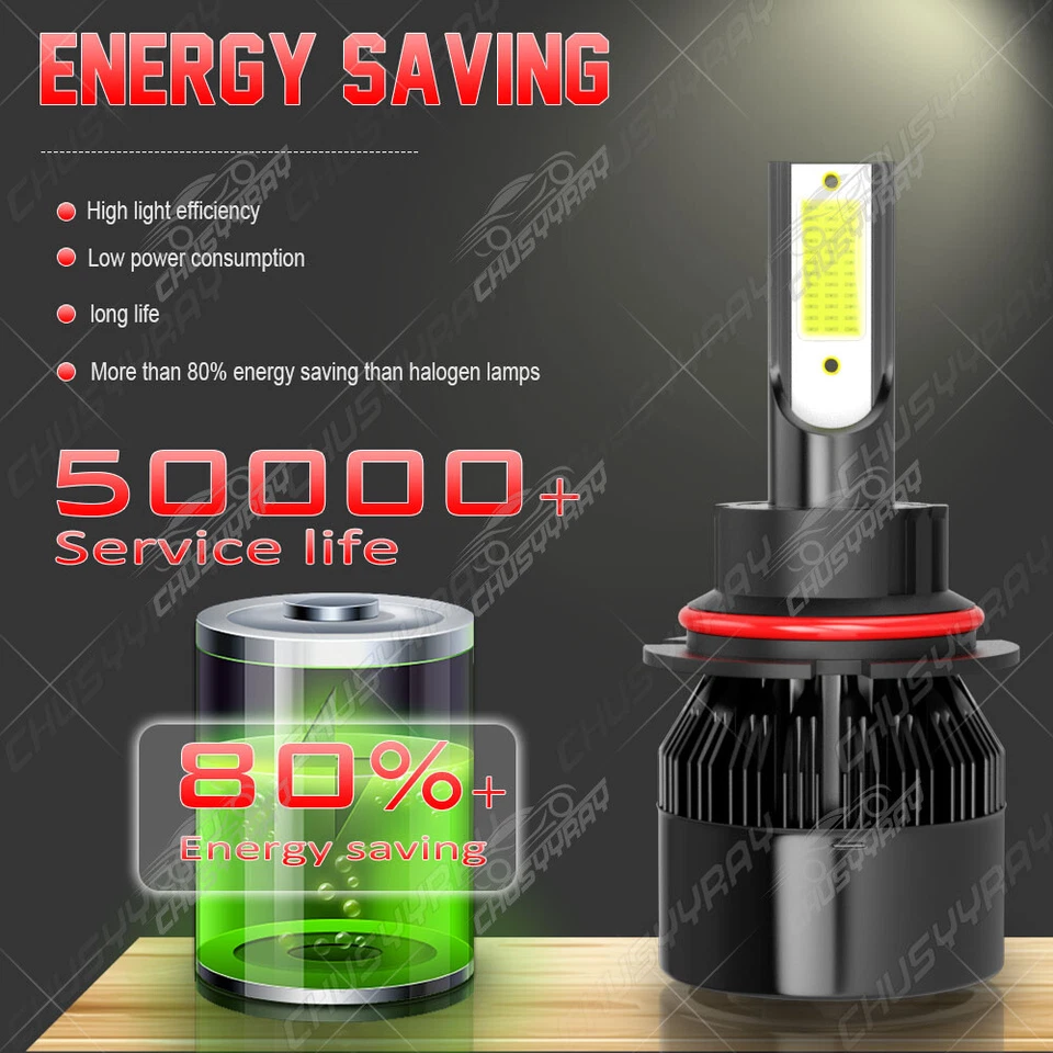 Para For 2005-2019 Nissan Frontier 9007 LED faro alto bajo + luz antiniebla H11 — 第 3/4 张图片