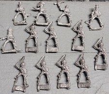 Vintage Metal Toy Soldier Lot 13 Army Men 1.5" BNC 36 and several others RARE