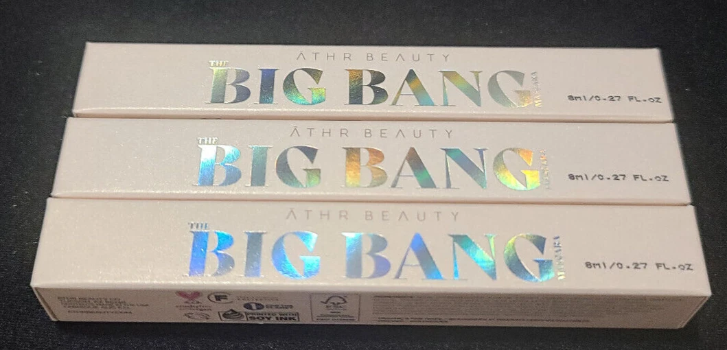 ❤Best Price lot 3x ❤ ATHR Beauty The Big Bang Mascara in Black Full Size❤