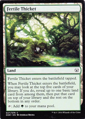 Fertile Thicket Duel Decks: Nissa vs. Ob Nixilis  MTG Magic the Gathering x2 - Picture 2 of 4