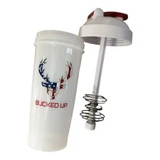 Bucked Up Perfect Shaker Cup 24oz, Plastic, Brand New, See Pictures