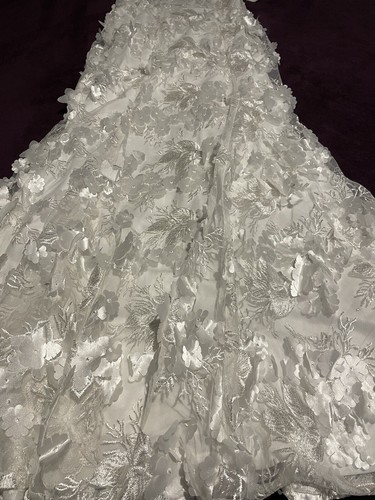 Boohoo Occassion Maxi Dress 3D Floral CutOut Prom Party Bridesmaid UK14 Tall New - Picture 5 of 16