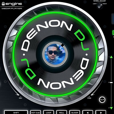 Denon DJ SC5000 JOG AUFKLEBER / SLIPMAT GRAFIK / PRIME / X1800 - x 2