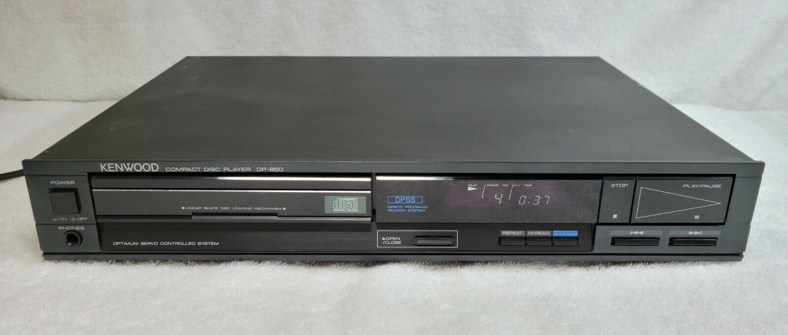 KENWOOD DP-850 Single CD Challenge the lowest price of Japan Player READ 1986 Under blast sales DESCRIPTION Vintage