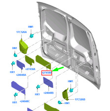 Porte arrière et accessoires Ford TOURNEO CONNECT
