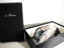 Sandali donna Di Beatrice pitone azzurro 1007 Firenze 37 Made Italy vero cuoio