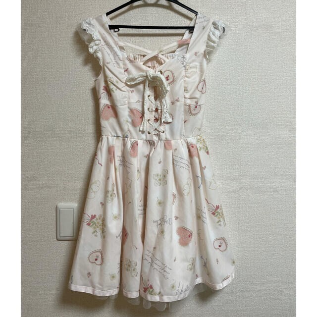 Lizlisa Vday Cookie Pattern Lace Up Corset Dress LIZ LISA