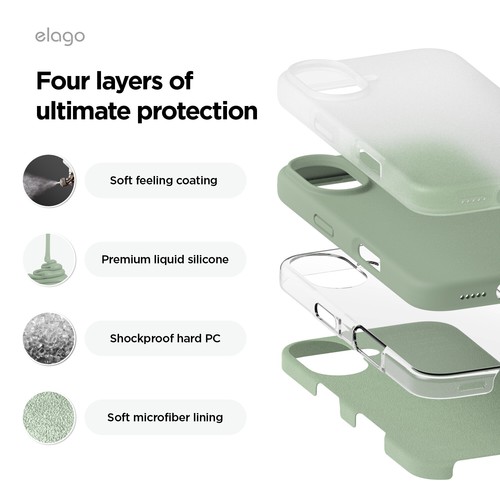 Custodia iPhone 16 - elago® iPhone 16 custodia in silicone premium - Foto 243 di 260