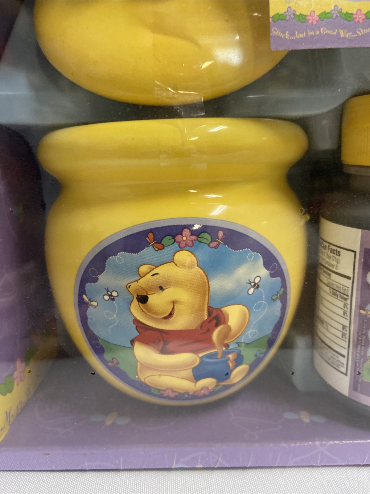 Winnie The Pooh Honey Pot Gift Set Ceramic Honey Pot Honey Dipper & Honey New eBay