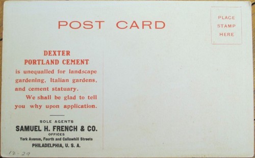 Dexter Portland Cement 1910 Advertising Postcard, Philadelphia, PA - Picture 2 of 2
