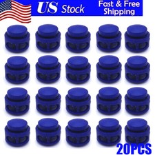 20X Paracord Cord Lock Clamp 2 Hole Toggle Clip Stopper Shoelace Bag Accessory B