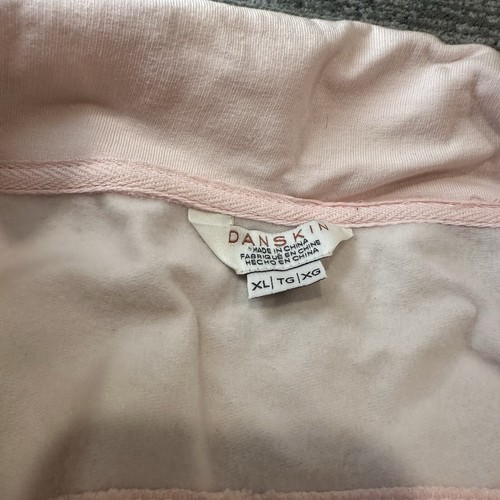 Danskin Sweatshirt Womens XL 1/4 Zip Pockets Athletic Pink Athleisure Pull Over - Picture 3 of 12