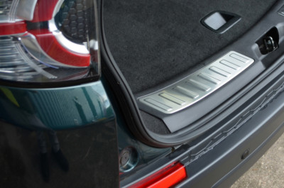 For Discovery Sport (2014 - Rear Bumper Protector Sill Guard Brushed Steel