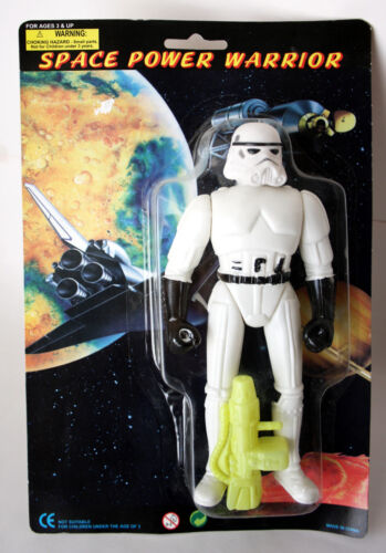 RARE VINTAGE 90'S STAR WARS STORMTROOPER SPACE POWER WARRIOR KO FIGURE NEW ! - Picture 1 of 6