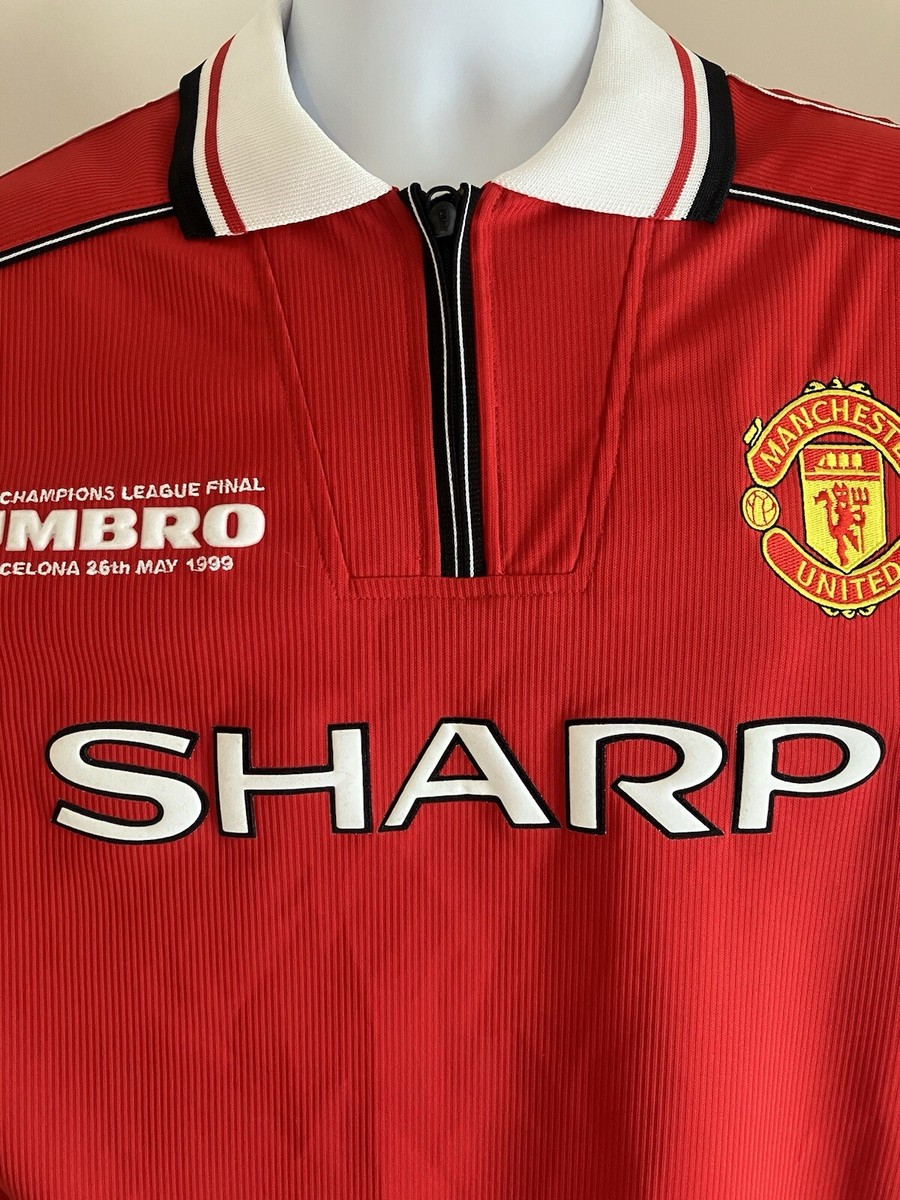 Manchester United FC Umbro Champions League Final 1999 Shirt Mens
