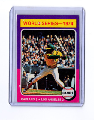 1975 Topps WS1 Reggie Jackson Oakland Athletics #461     VGEX