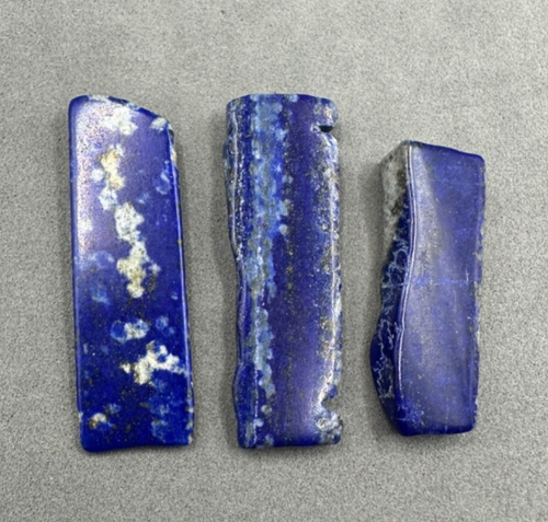 Mini dalle lisse lapis-lazuli - pierre tombale - 3 pièces